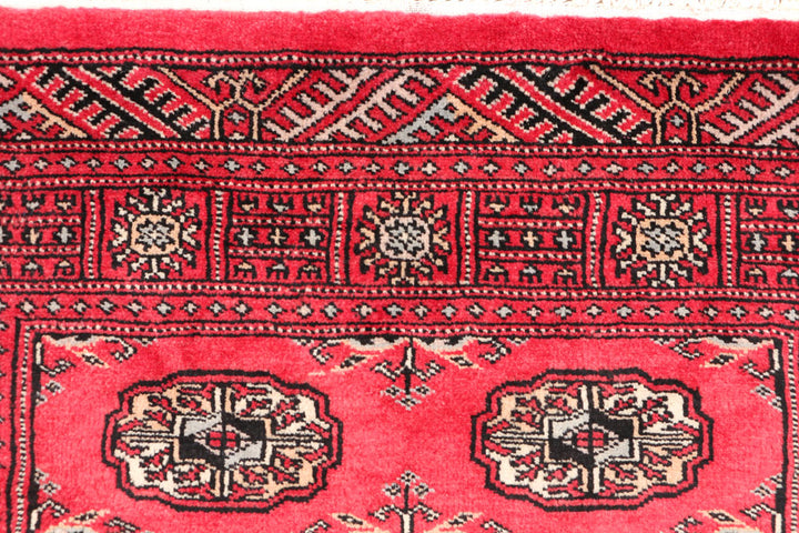 Red Bokhara 3' 2 x 5' 1 - No. 46291 - ALRUG Rug Store