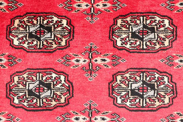 Red Bokhara 3' 2 x 5' 1 - No. 46291 - ALRUG Rug Store