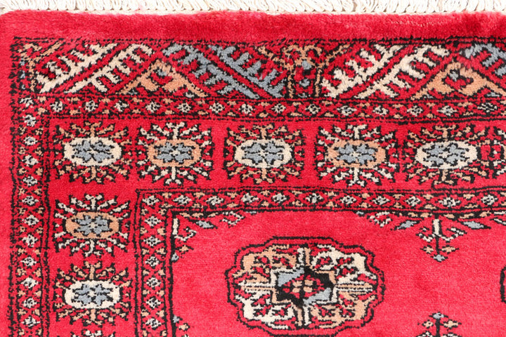 Crimson Bokhara 3'  1" x 5'  1" - No. QA33751