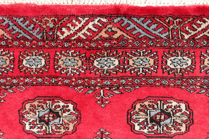 Crimson Bokhara 3'  1" x 5'  1" - No. QA33751