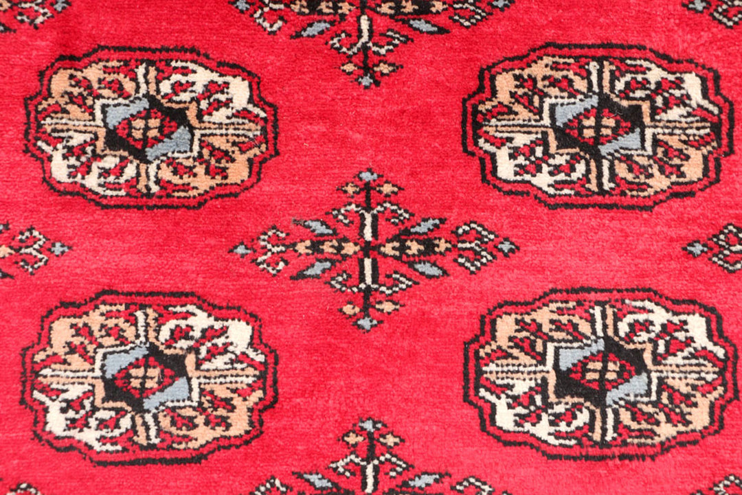 Crimson Bokhara 3'  1" x 5'  1" - No. QA33751