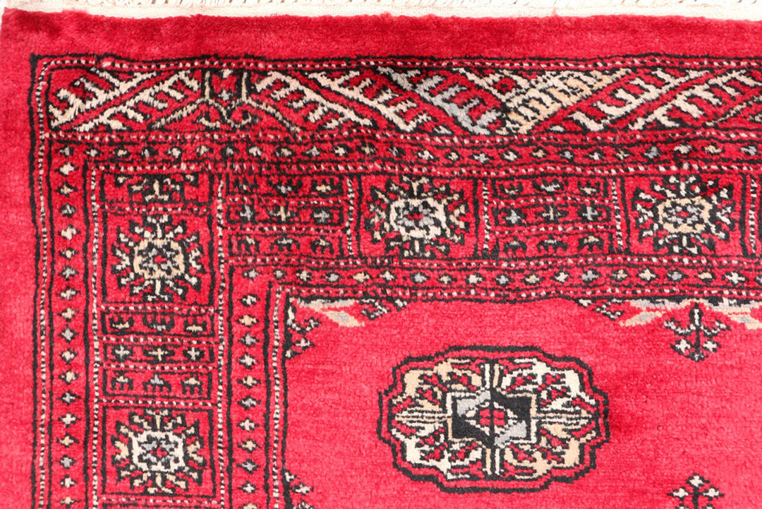 Dark Red Bokhara 3' 2 x 5' - No. 46296