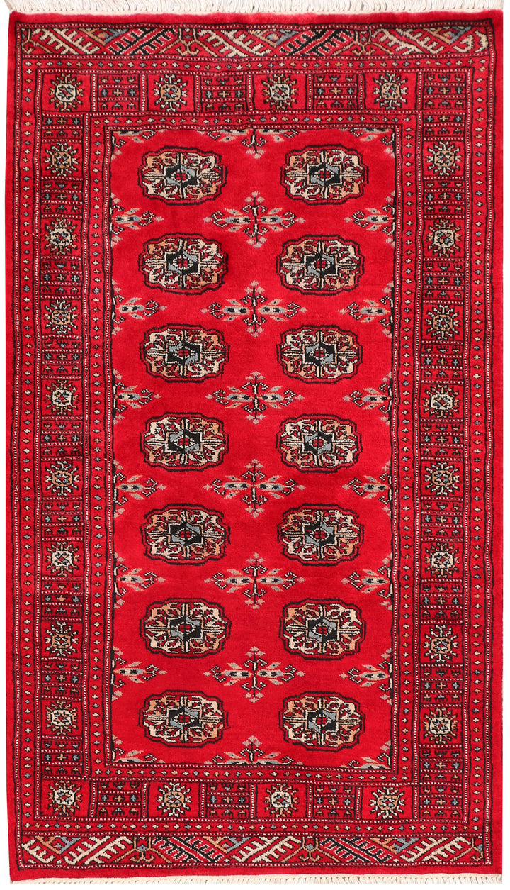 Dark Red Bokhara 3' 1 x 5' 2 - No. 46297