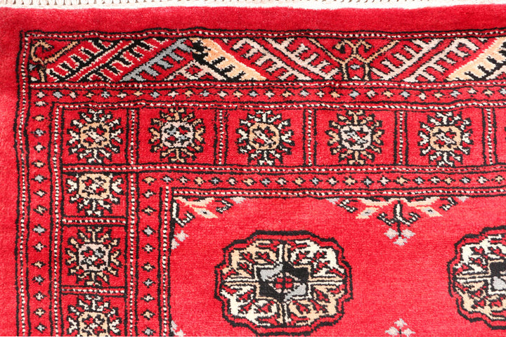 Red Bokhara 3' 2 x 5' 3 - No. 46301 - ALRUG Rug Store
