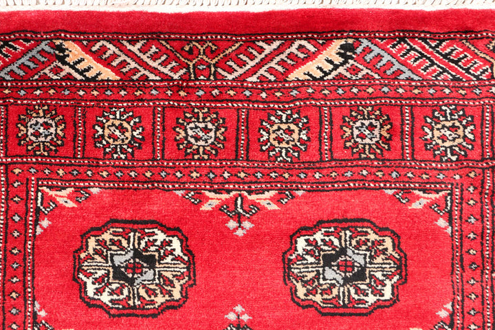 Red Bokhara 3' 2 x 5' 3 - No. 46301 - ALRUG Rug Store