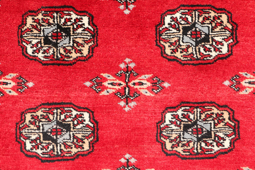 Red Bokhara 3' 2 x 5' 3 - No. 46301 - ALRUG Rug Store