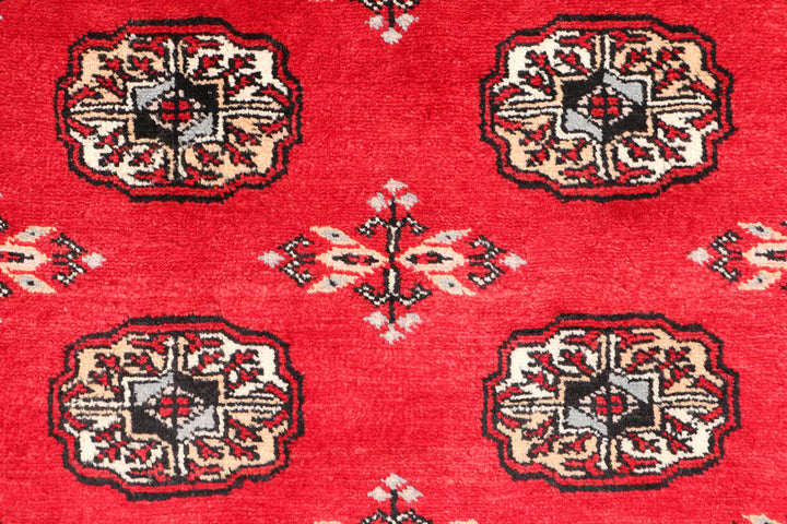 Red Bokhara 3' 2 x 5' 3 - No. 46301 - ALRUG Rug Store