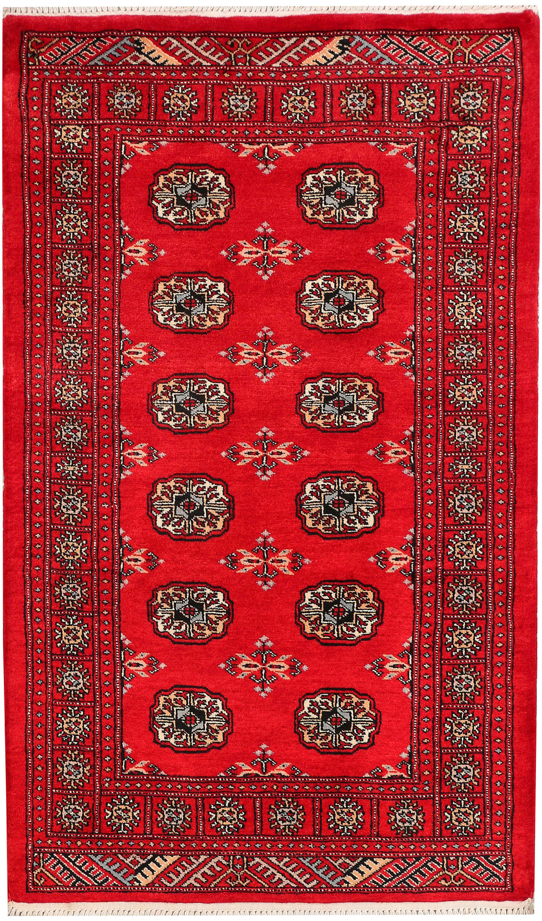 Red Bokhara 3' 2 x 5' 3 - No. 46301 - ALRUG Rug Store