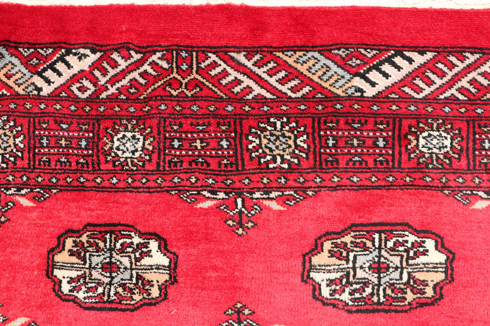 Red Bokhara 3' 2 x 4' 9 - No. 46304 - ALRUG Rug Store