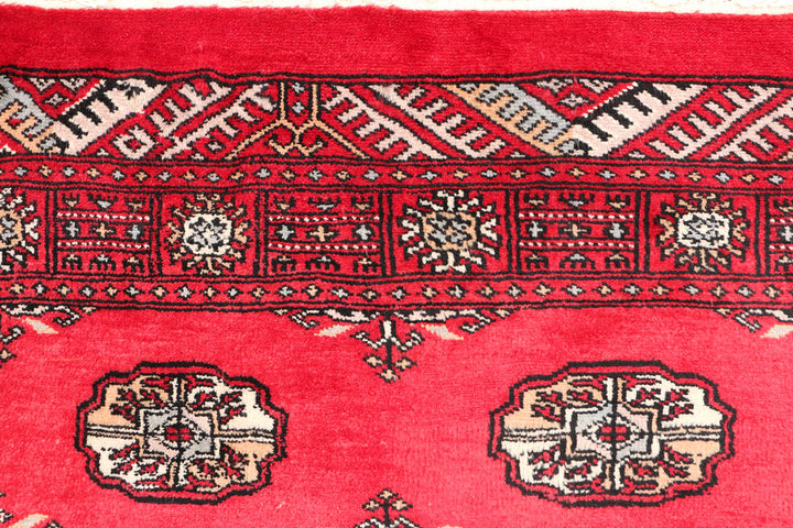 Red Bokhara 3' 2 x 4' 9 - No. 46304 - ALRUG Rug Store