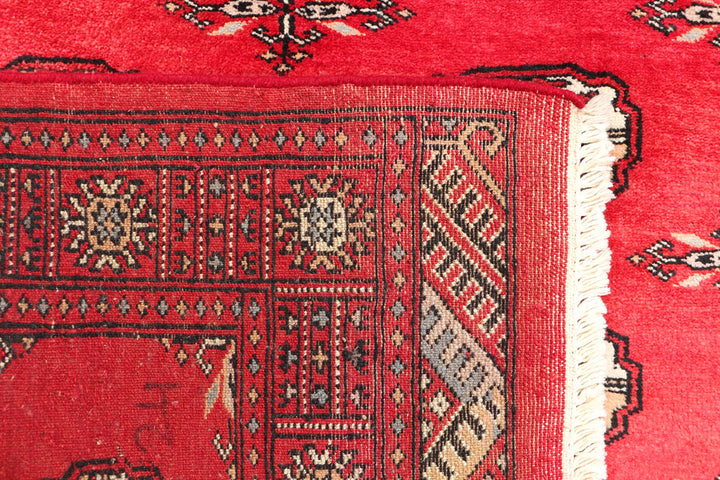 Red Bokhara 3' 2 x 4' 9 - No. 46304 - ALRUG Rug Store