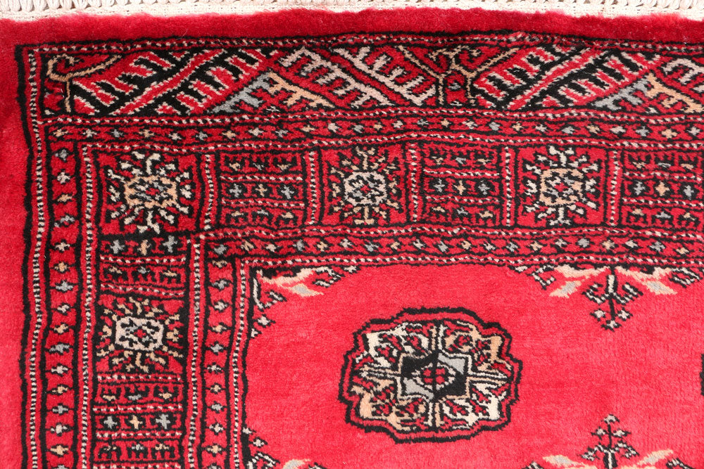 Red Bokhara 3' 2 x 5' 4 - No. 46311 - ALRUG Rug Store