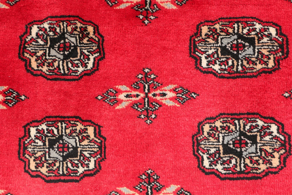 Red Bokhara 3' 2 x 5' 4 - No. 46311 - ALRUG Rug Store