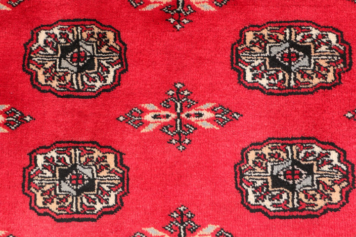 Red Bokhara 3' 2 x 5' 4 - No. 46311 - ALRUG Rug Store