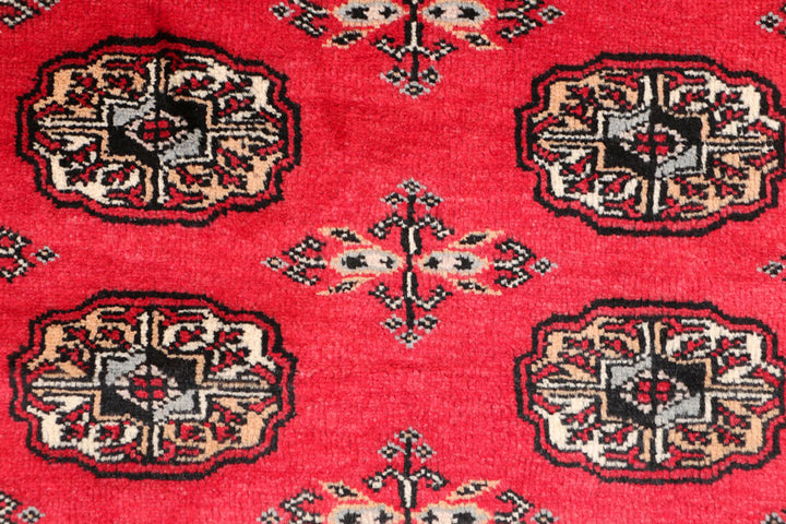 Red Bokhara 3'  1" x 5' " - No. QA46252