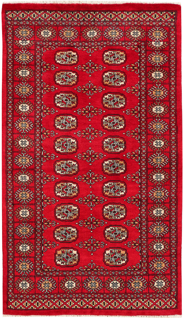Dark Red Bokhara 3' x 5' 3 - No. 46343