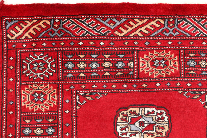 Dark Red Bokhara 2' 6 x 4' 2 - No. 46353 - ALRUG Rug Store
