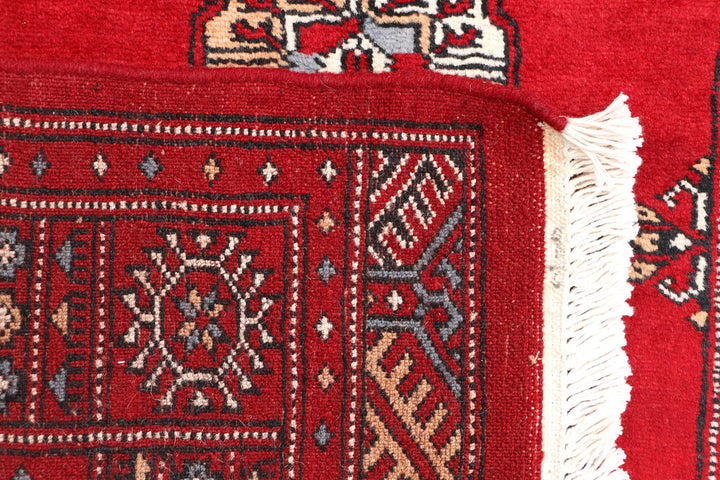 Dark Red Bokhara 2' 6 x 4' 2 - No. 46353 - ALRUG Rug Store