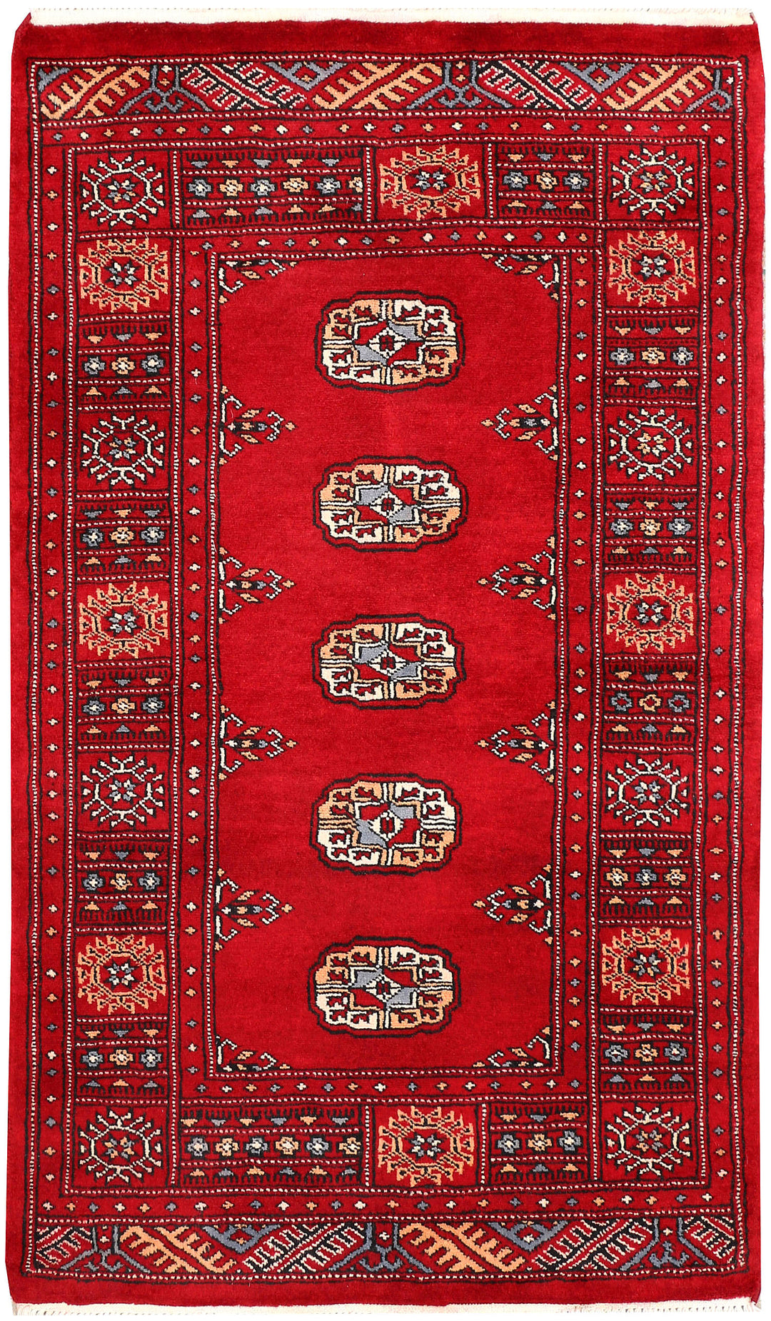 Dark Red Bokhara 2' 6 x 4' 2 - No. 46353 - ALRUG Rug Store