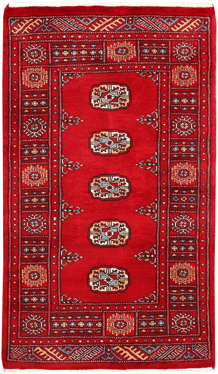 Dark Red Bokhara 2' 6 x 4' 2 - No. 46353 - ALRUG Rug Store