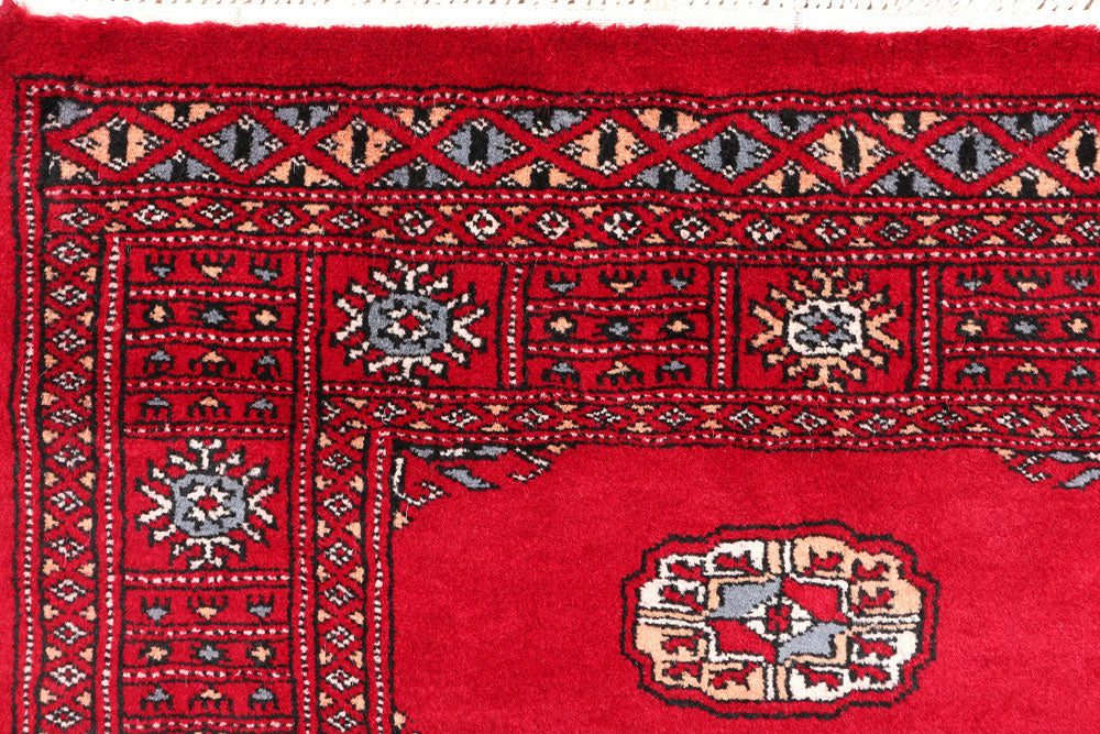 Dark Red Bokhara 2' 7 x 4' 2 - No. 46417 - ALRUG Rug Store
