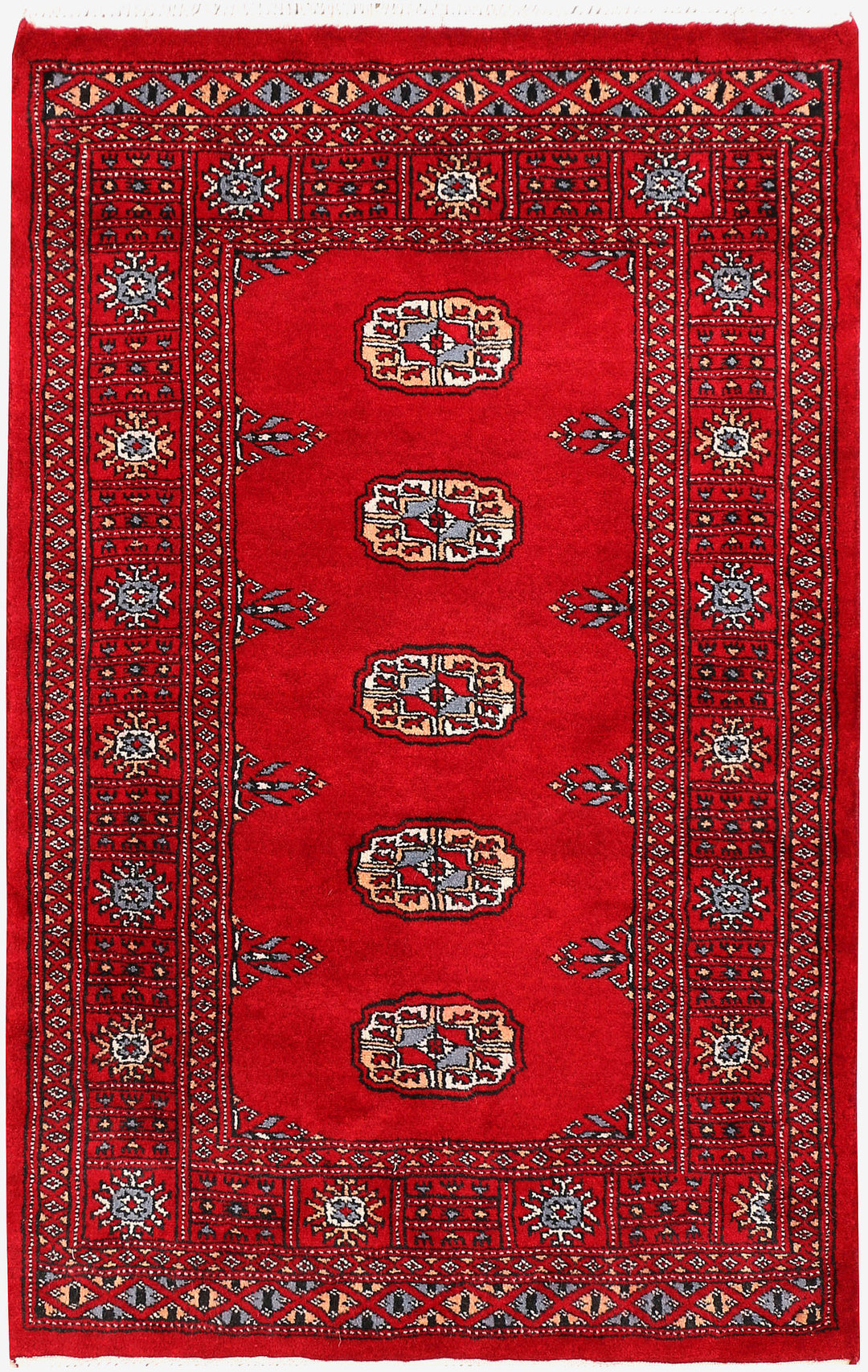 Dark Red Bokhara 2' 7 x 4' 2 - No. 46417 - ALRUG Rug Store