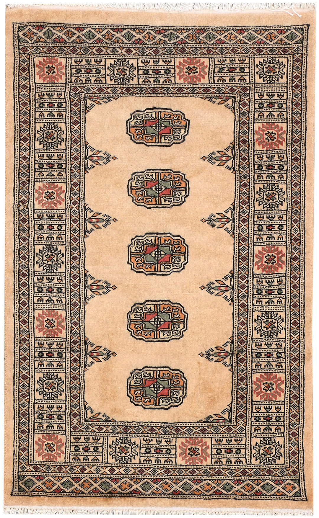 Wheat Bokhara 2' 6 x 4' - No. 46424 - ALRUG Rug Store