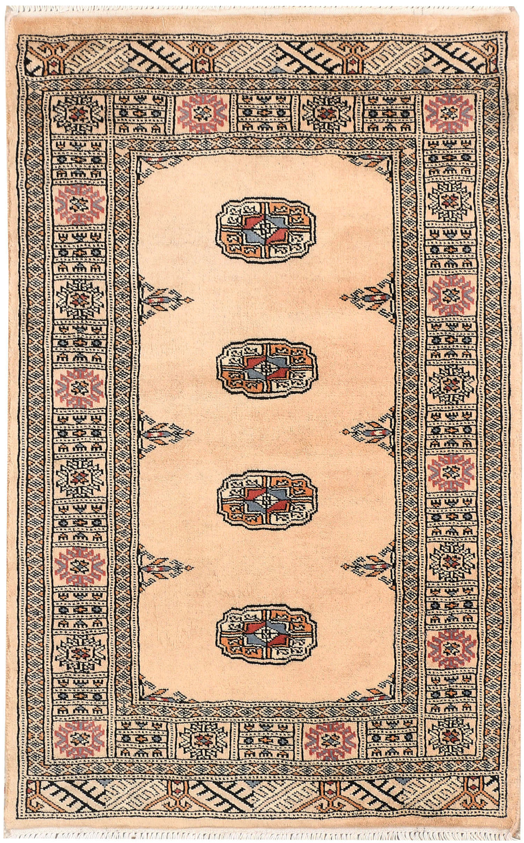Wheat Bokhara 2' 7 x 4' - No. 46436 - ALRUG Rug Store