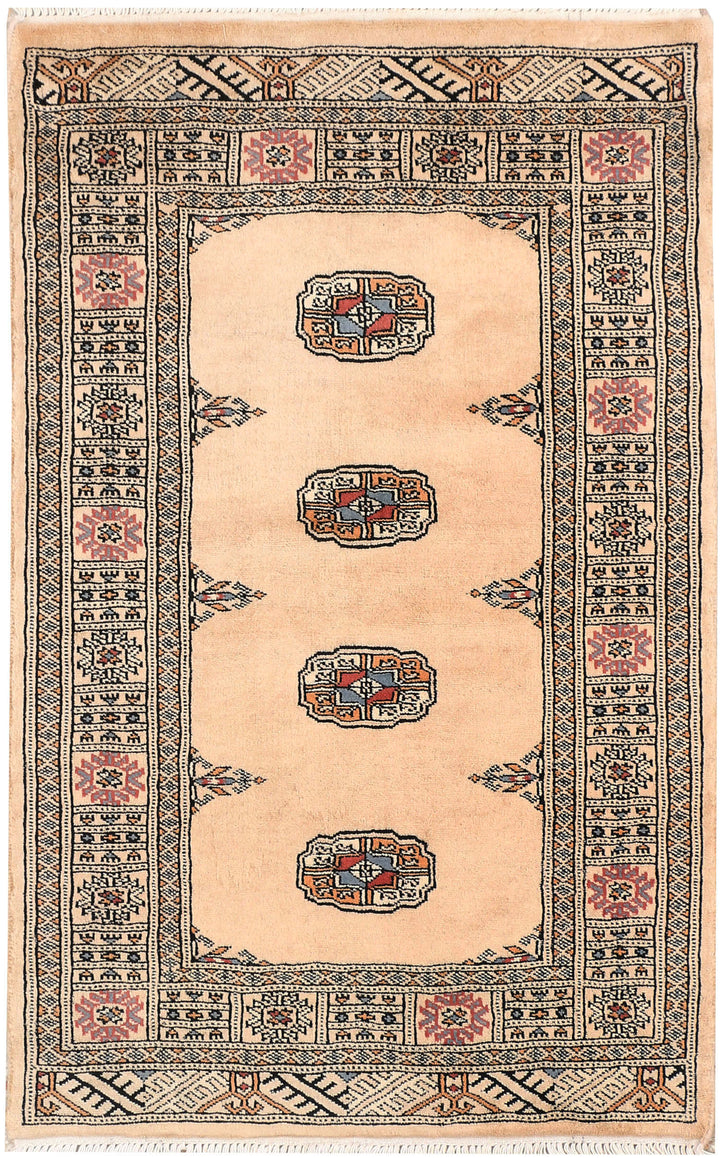 Wheat Bokhara 2' 7 x 4' - No. 46436 - ALRUG Rug Store
