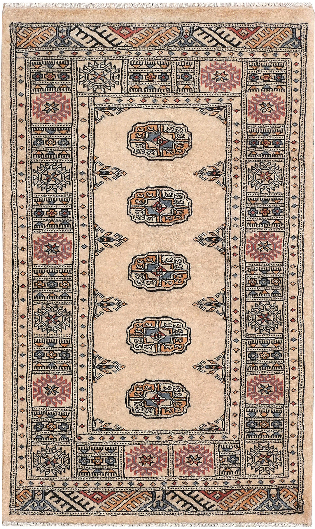 Tan Bokhara 2' 6 x 4' 1 - No. 46457 - ALRUG Rug Store