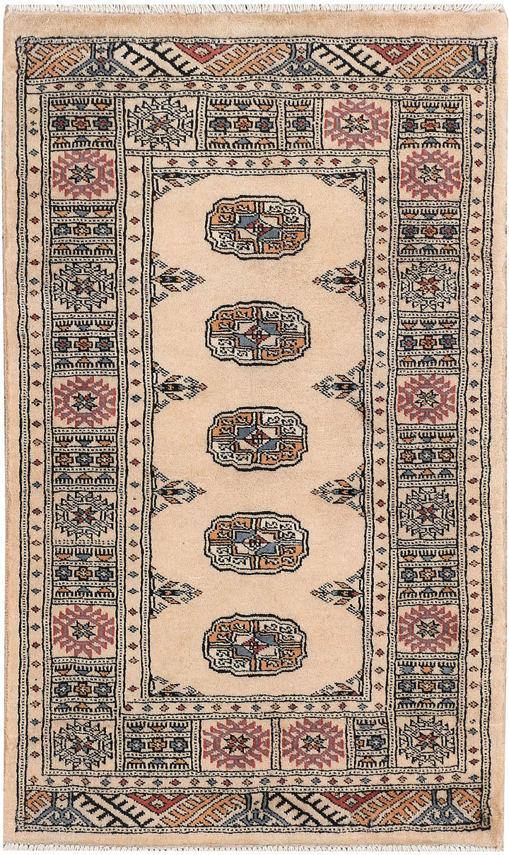 Tan Bokhara 2' 6 x 4' 1 - No. 46457 - ALRUG Rug Store