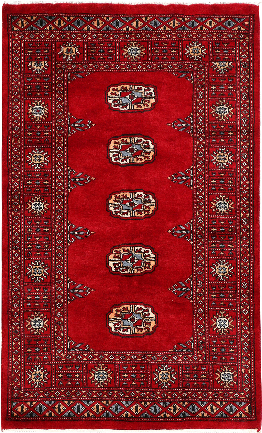 Dark Red Bokhara 2' 7 x 4' 5 - No. 46458 - ALRUG Rug Store