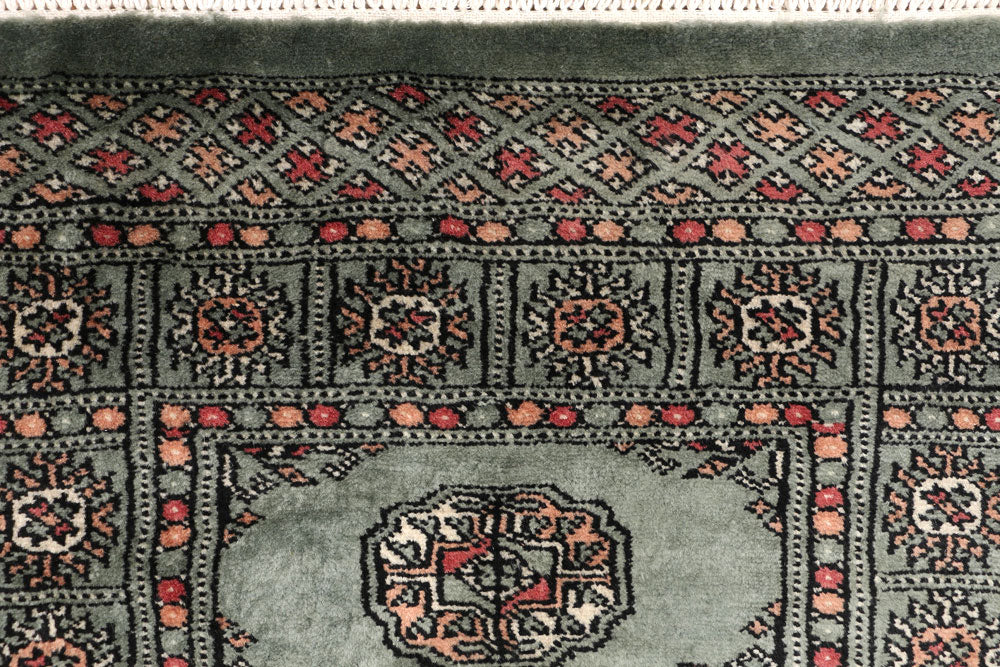 Dark Slate Grey Bokhara 2' 1 x 6' 4 - No. 46479 - ALRUG Rug Store