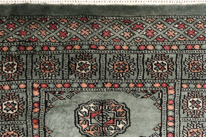 Dark Slate Grey Bokhara 2' 1 x 6' 4 - No. 46479 - ALRUG Rug Store