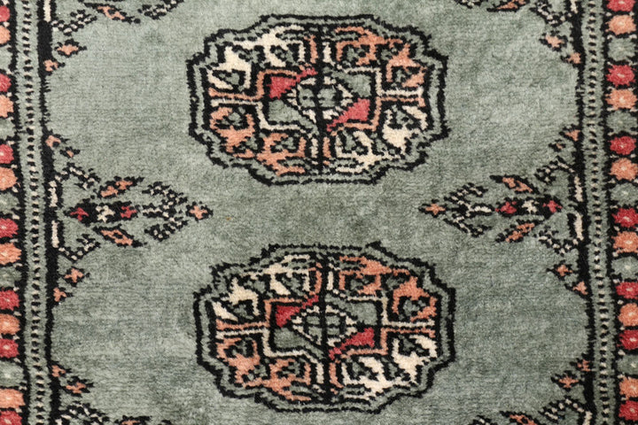 Dark Slate Grey Bokhara 2' 1 x 6' 4 - No. 46479 - ALRUG Rug Store