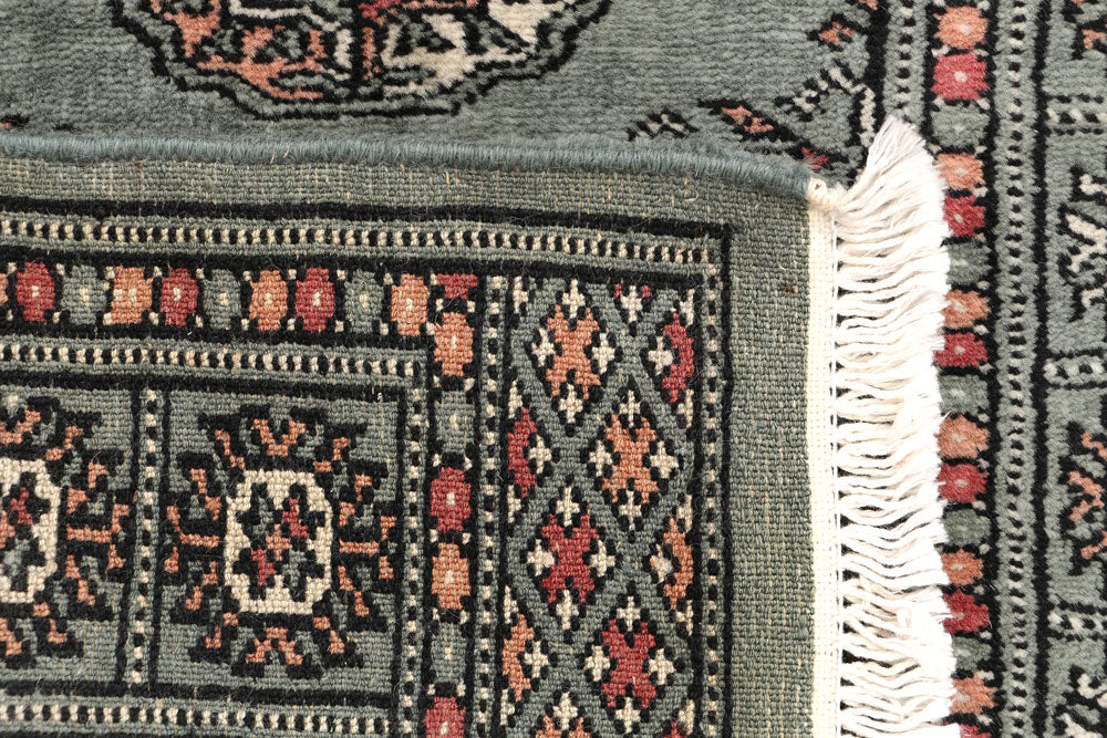 Dark Slate Grey Bokhara 2' 1 x 6' 4 - No. 46479 - ALRUG Rug Store