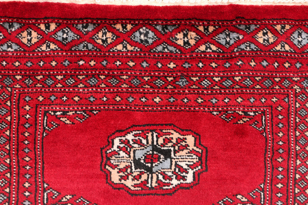 Red Bokhara 2' x 6' 3 - No. 46492 - ALRUG Rug Store