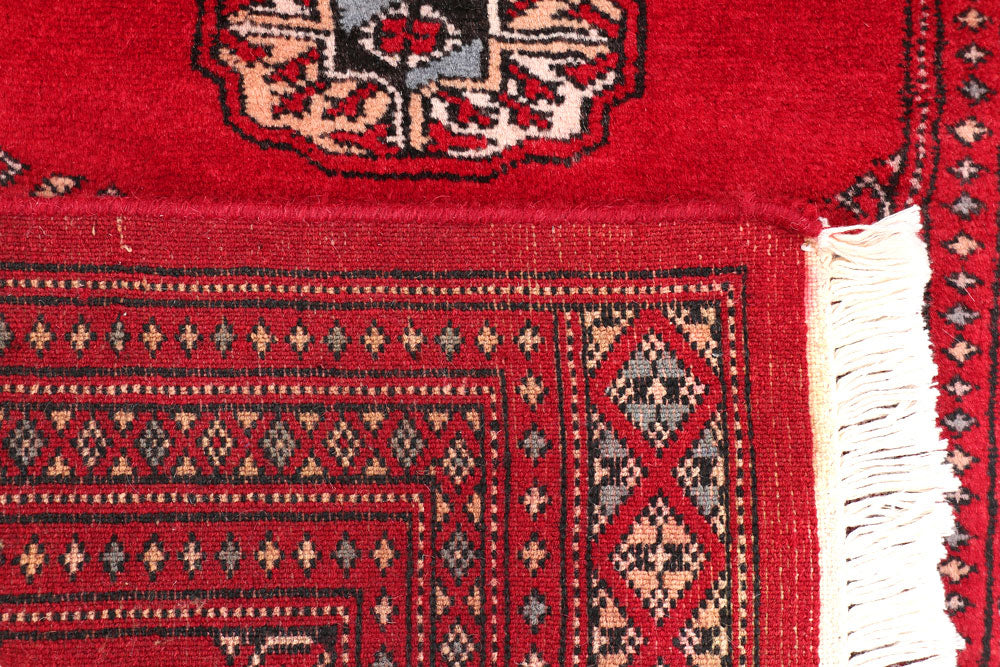 Red Bokhara 2' x 6' 3 - No. 46492 - ALRUG Rug Store