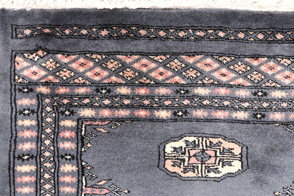 Slate Grey Bokhara 2' 1 x 5' 5 - No. 46493 - ALRUG Rug Store