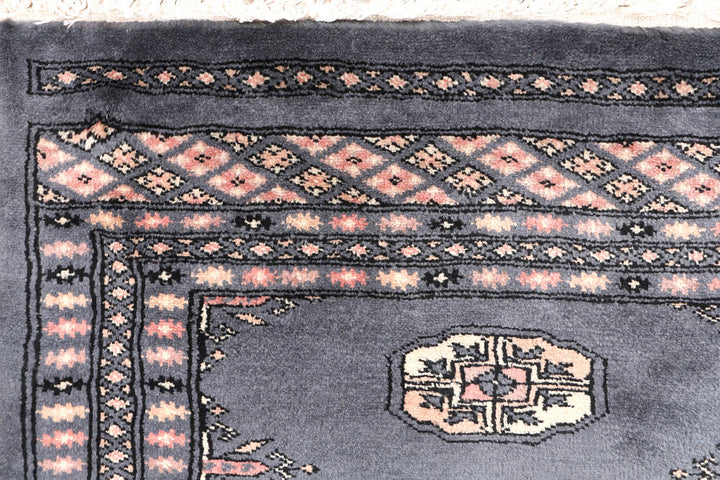 Slate Grey Bokhara 2' 1 x 5' 5 - No. 46493 - ALRUG Rug Store