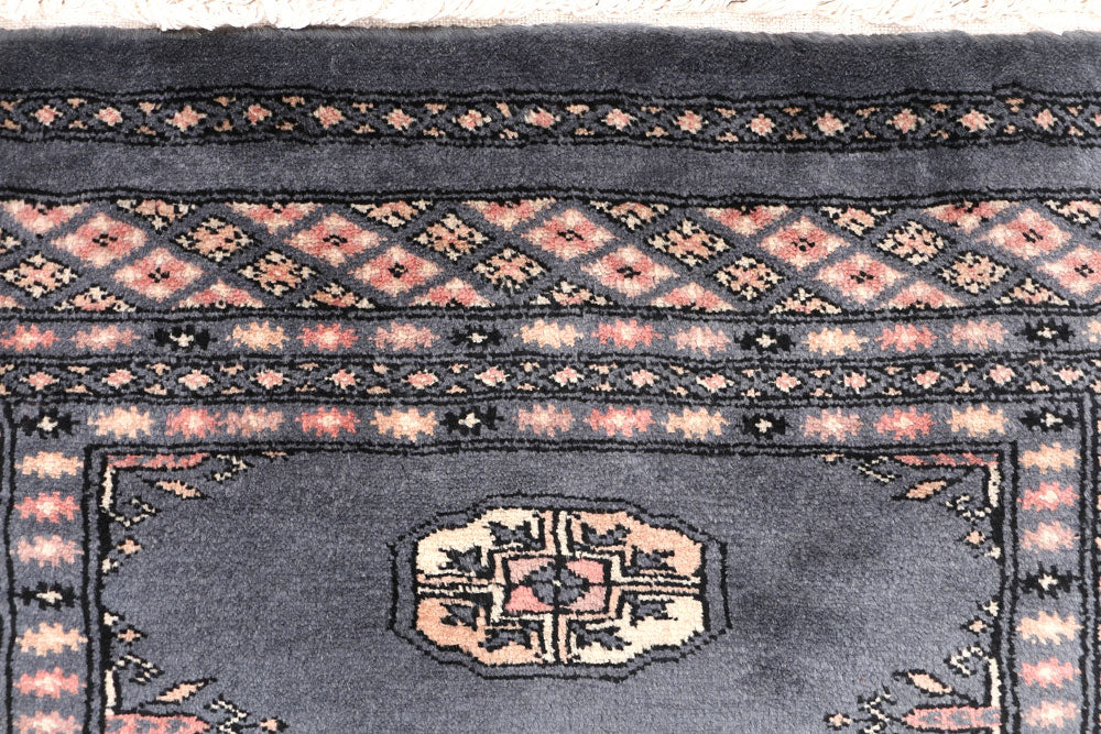 Slate Grey Bokhara 2' 1 x 5' 5 - No. 46493 - ALRUG Rug Store