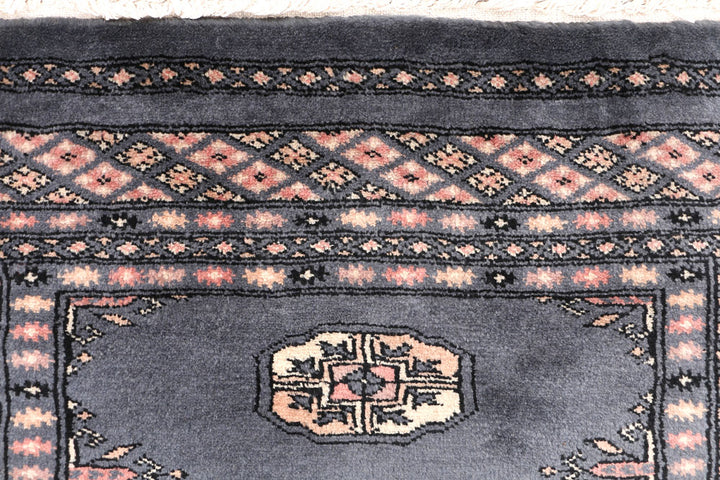 Slate Grey Bokhara 2' 1 x 5' 5 - No. 46493 - ALRUG Rug Store