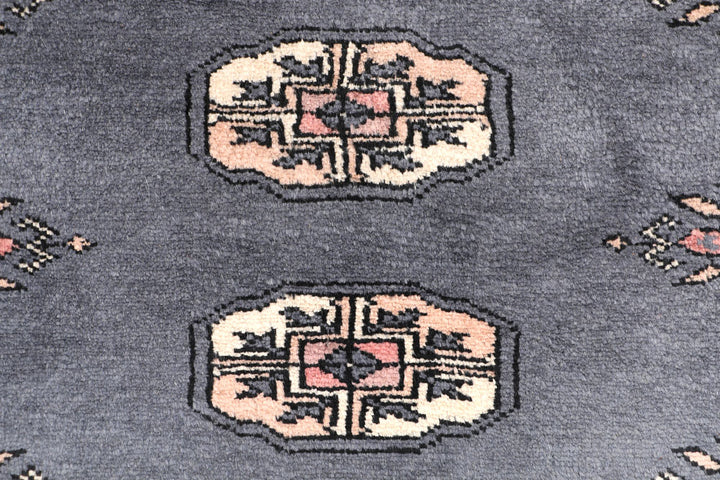 Slate Grey Bokhara 2' 1 x 5' 5 - No. 46493 - ALRUG Rug Store