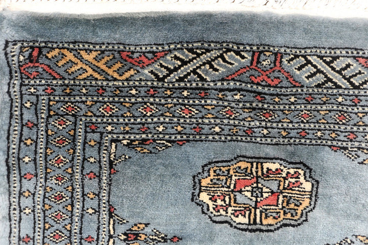 Slate Grey Bokhara 2' 1 x 5' 11 - No. 46501 - ALRUG Rug Store