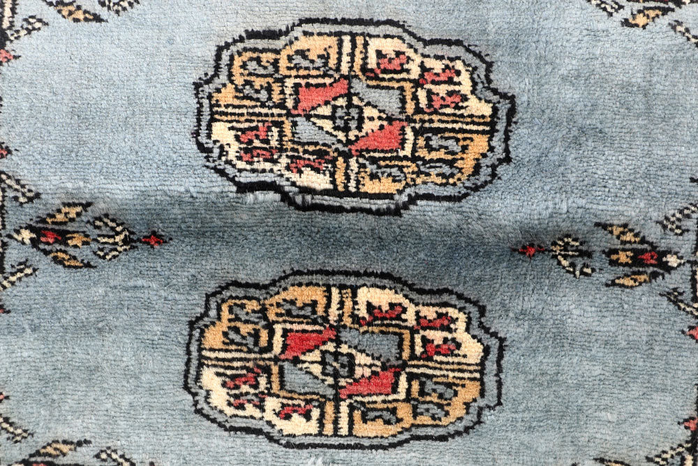 Slate Grey Bokhara 2' 1 x 5' 11 - No. 46501 - ALRUG Rug Store