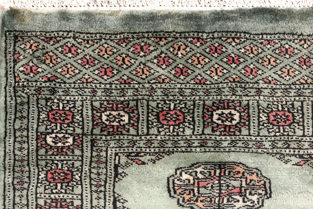 Dark Slate Grey Bokhara 2' 1 x 5' 11 - No. 46505 - ALRUG Rug Store