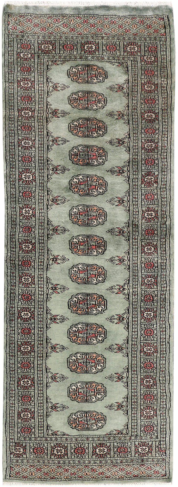 Dark Slate Grey Bokhara 2' 1 x 5' 11 - No. 46505 - ALRUG Rug Store