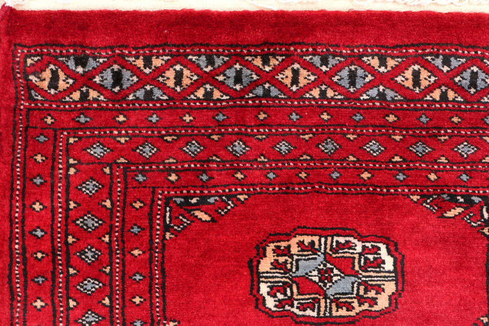 Dark Red Bokhara 2' x 5' 11 - No. 46517 - ALRUG Rug Store
