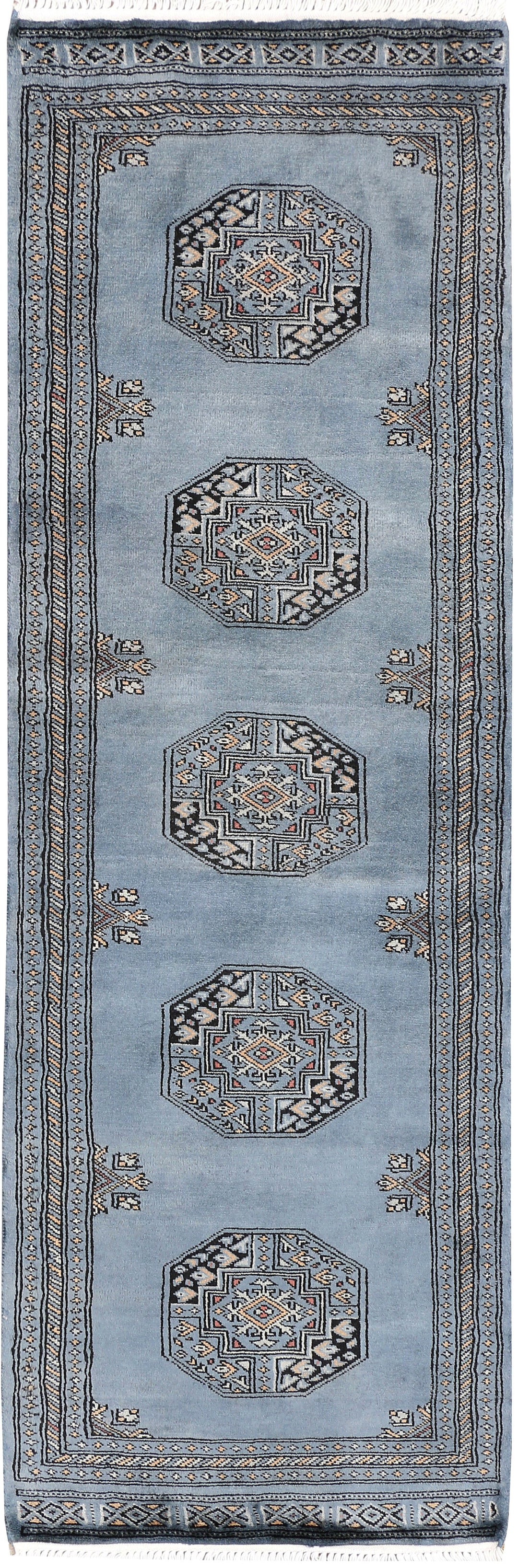 Light Slate Grey Fil Pa 2' x 6' 1 - No. 46523 - ALRUG Rug Store