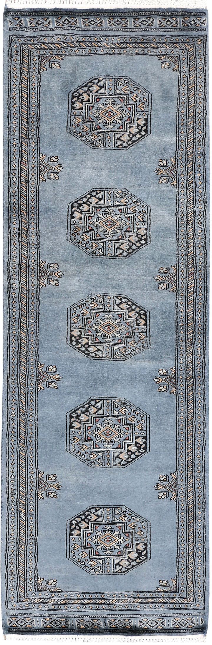 Light Slate Grey Fil Pa 2' x 6' 1 - No. 46523 - ALRUG Rug Store
